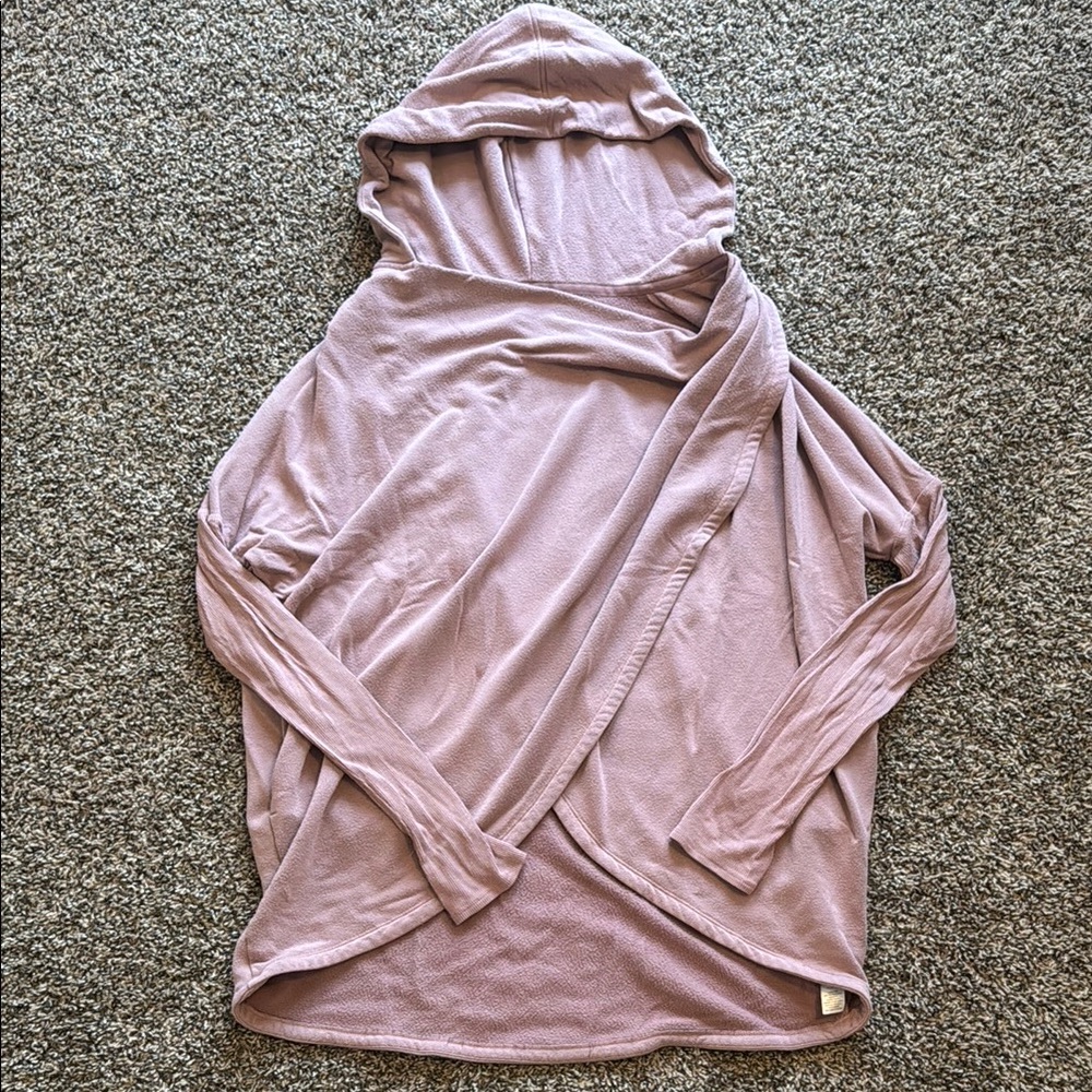 Athleta Mauve Hooded Sweater
